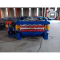 Sheet metal roofing double layer roll forming line